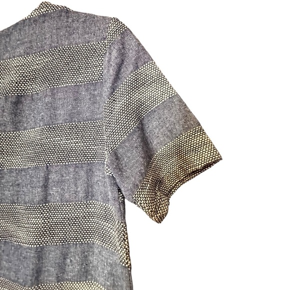 5 for $40 SALE! 
CLEMENCE t-shirt dress cotton linen blend stripped texture 28 - Picture 7 of 10